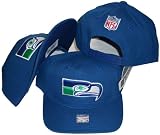 Seattle Seahawks Solid Blue Snapback Adjustable Plastic Snap Back Cap / Hat
