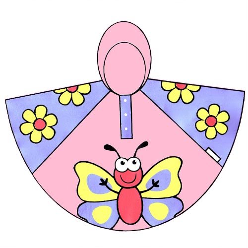 Childrens Toyshop  Toys : Kids Rain Poncho - Butterfly