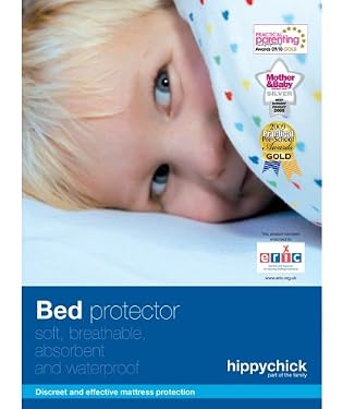 Hippychick Cotton Waterproof Bed Protector - Flat Sheet Cot 100 x 75cm