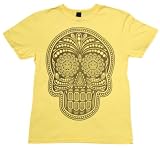 51WJ3OqWMdL. SL160  Dia De Los Muertos Mens Vintage Heather T Shirt In Mustard By Obey Clothing