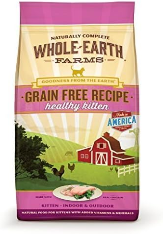 Whole Earth Farms Grain Free Recipe Dry Cat Food, Kitten, 2.5 lb. by Merrick Pet Care