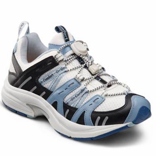 Dr. Comfort Refresh-X Women's Therapeutic Double Depth Shoe Leather-and-Mesh Lace