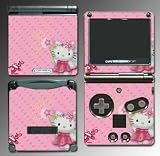 Hello Kitty Pink Cute Princess game SKIN #1 Nintendo GBA SP