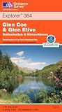 Glen Coe and Glen Etive, Ballachulish and Kinlochleven (Explorer Maps)