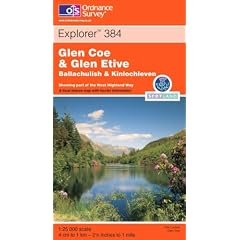 Glen Coe and Glen Etive, Ballachulish and Kinlochleven (Explorer Maps)