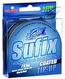 Sufix Performance 50-Yards Spool Size Tip Up Ice Braid Line (Black, 20-Pound)