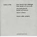Das Buch der Kl�nge / Stundenbuch / Face � Face