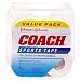 Johnson & Johnson Coach Sports Tape (1.5-Inch x 10-Yard Rolls), 4-Count Rolls (Pack of 2)