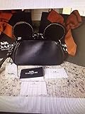 Disney coach ディズニー コーチ 鞄 ミッキー Mickey Mouse Kisslock Wristlet Bag Black [並行輸入品]