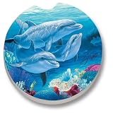 Dolphin Lovers Car Coaster, Single