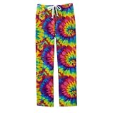 Kids' Grandma Pants Groovy Tie-Dye Pants - Pink/ Yellow