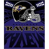 BALTIMORE RAVENS LIGHT WEIGHT FLEECE NFL BLANKET (SHADOW SERIES) BY NORTHWEST (50x60)