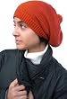 Handmade Alpaca Natural Fiber Hat in Rasta Style - Pumpkin Orange Handmade Alpaca Natural Fiber Hat in Rasta Style - Pumpkin Orange