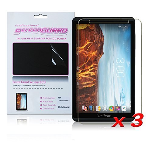 Infiland 3-PACK Cystal Clear Screen Protector Film Guard For 8-Inch Verizon Ellipsis 8 4G LTE Tablet (HD Clear) Infiland 3-PACK Cystal Clear Screen Protector Film Guard For 8-Inch Verizon Ellipsis 8 4G LTE Tablet (HD Clear)