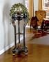 Black Plant Stand With Storage Drawer