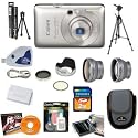 Canon PowerShot SD780 (Silver) IS 12.1 Megapixel Digital Camera + Lenses + Filters + 2GB Memory & Pro Accessory Kit