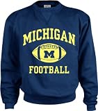 Michigan Wolverines Perennial Football Crewneck Sweatshirt