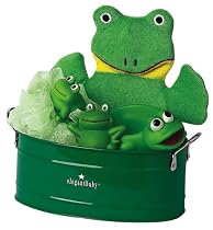 Elegant Baby "Frog" Bath Bucket Set