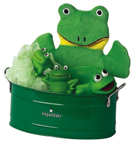 Childrens Toyshop  Toys : Elegant Baby "Frog" Bath Bucket Set