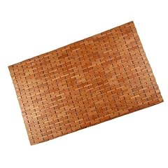 Badvorleger Bambus Holz Badematte 88x60  honigfarben