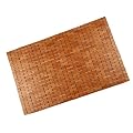 Badvorleger Bambus Holz Badematte 88x60  honigfarben