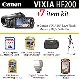 Canon VIXIA HF200 Flash Memory High Definition With Enthusiast ButterflyPhoto HD Accessory Kit Includes 16GB Memory, 5 Hour Extended Battery & Charger + Video Light + Case + Tripod & Much More 51WJYzuN2FL. SL160 Canon VIXIA HF200 Flash Memory High Definition With Enthusiast ButterflyPhoto HD Accessory Kit Includes 16GB Memory, 5 Hour Extended Battery & Charger + Video Light + Case + Tripod & Much More