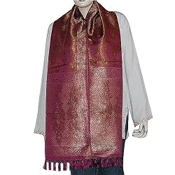 Indian Silk Scarves Brocade Fashions Accessories 22 x 72 inches (ssb058)