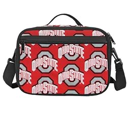 OSU Buckeyes Lunch Box Insulated Ohio State Cooler Bag - NO Lead Lead-Free Lunchbox