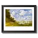 Claude Monet Paris Landscape Sailboat Contemporary Picture Black Framed Art Print