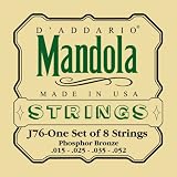 D'Addario Set Mandola Phos Brz Lite