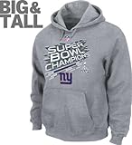 New York Giants Big & Tall Super Bowl XLVI Champions Locker Room Hooded Sweatshirt