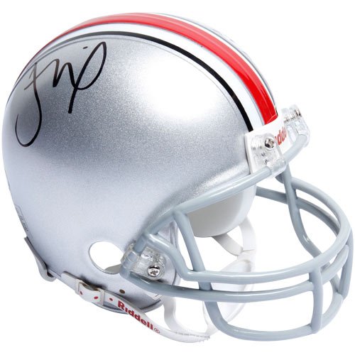 Riddell Ohio State Buckeyes #10 Troy Smith Autographed Minature Replica Helmet