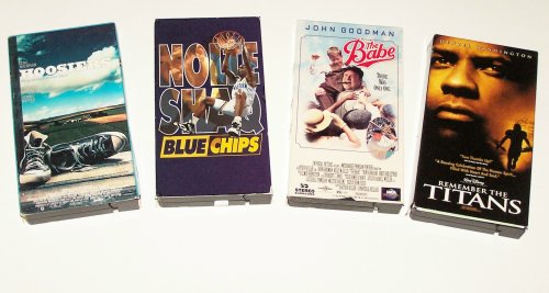 Sports Video Collection: Blue Chips; the Babe; Hoosiers; Remember the Titans (4pk)