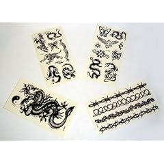 88 Tattoosticker auf 4 Karten, Tribal Body Haut Aufkleber