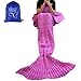 heartybay Crochet Mermaid Tail Blanket for Adult, Super Soft All Seasons Sleeping Mermaid Blanket (71