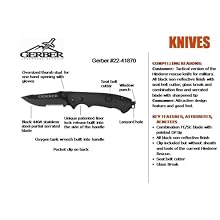 Gerber 22-01870 Hinderer Combat Life Saver Knife with Serrated Edge