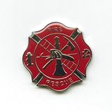Fire Department Feuerwehr Luxus Badge Metall Button Pin Pins Anstecker 509