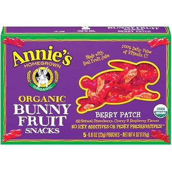 Set A Shopping Price Drop Alert For Annie's Homegrown Berry Patch Organic Bunny Fruit Snacks, 5-Count Pouches (Pack of 4)