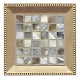 Set of 4 Absorbent Coasters - Caprice Shell - Gold
