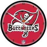 Tampa Bay Buccaneers Nfl Round Wall Clock