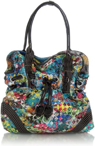 Huge ''Patent Woven Tote''