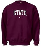 Mississippi State Bulldogs College Embroidered Crewneck Sweatshirt By Nike Team Sports (S=36)