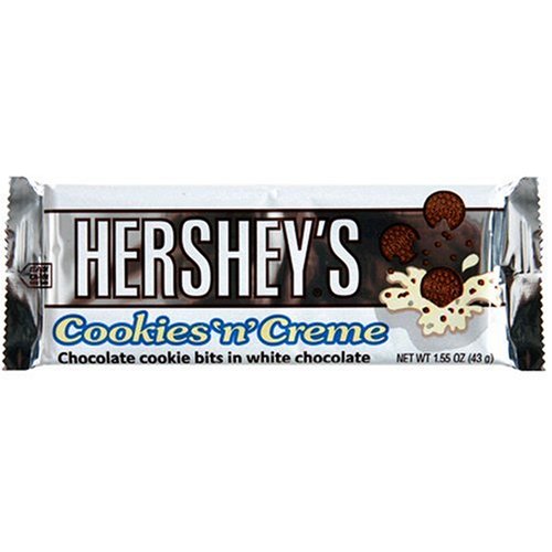 Cookies 'n' Creme Candy Bar, 1.55-Ounce Bars (Pack of 36)