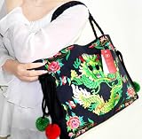Women's Flower embroidery handbag