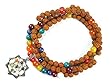 Mala Jewelry Seven Chakra Stone Rosary Mala Prayer Bead Meditation Pendant Necklace