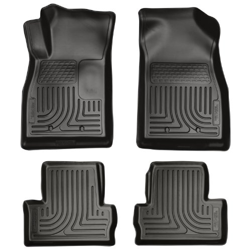 Husky Liners Custom Fit WeatherBeater Molded Front and Second Seat Floor Liner for Select Chevrolet Volt Models (Black)