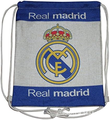 Real Madrid Fc Burlap Gym Drawstring Sacks