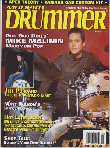 Modern Drummer Magazine (August 2002) (Goo Goo Dolls' Mike Malinin - Maximum Pop)