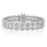1 2ct Bold 2-Row Diamond Bracelet Crafted in Sterling Silver