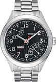 Timex Intelligent Perpetual Calendar Black Dial Stainless Steel Mens Watch T2N505
